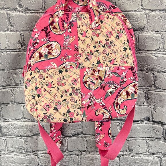 Vera Bradley Botanical Paisley Pink Totepack Backpack - Picture 5 of 6